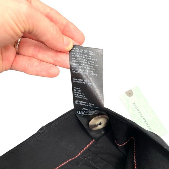 NEW Anthropologie Maeve The Colette Ponte Crop Wide-Leg Pants Size 24W black - Picture 12 of 13